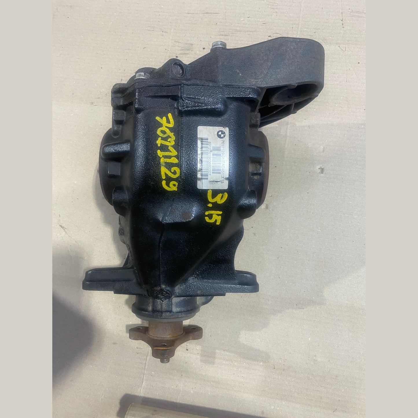 BMW X1 E84 Rear Axle Gear Differential 3.15 7611129 Used