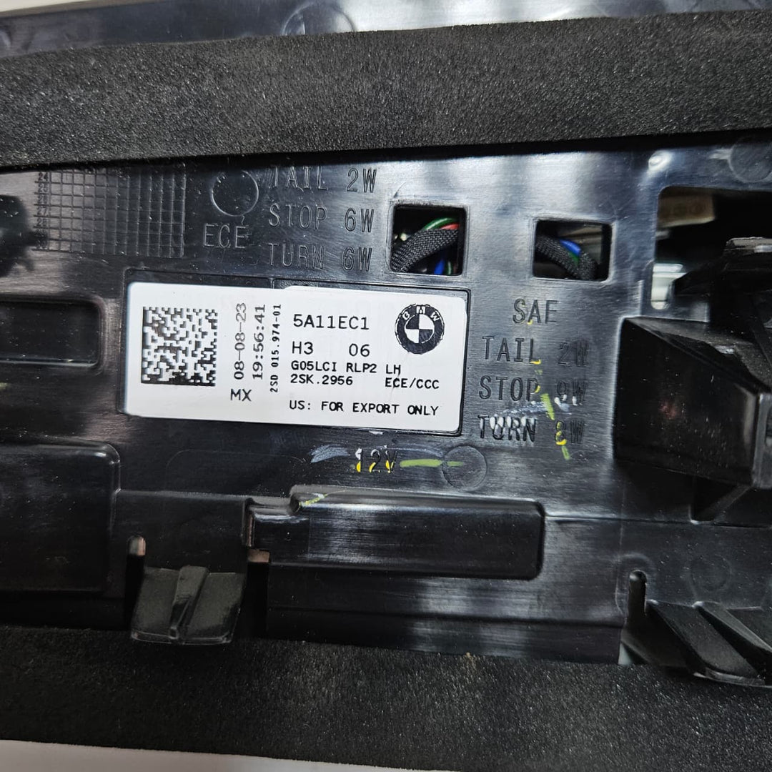 2018 BMW X5 G05 Tailgate Left Side Tail Light 5A11EC1