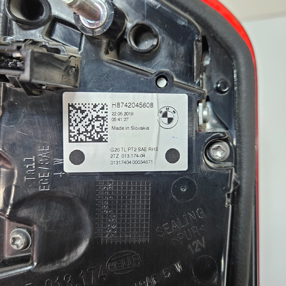 2019 BMW 3 Series G20 G28 G80 330i Right Side Tail Light 7420456