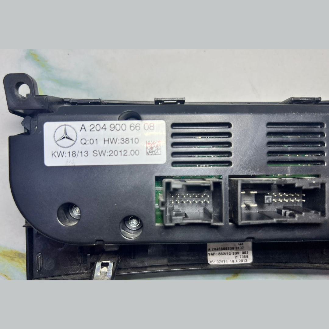 10-14 Mercedes W204 C-Class AC Climate Heater Control Panel Switch A204 9006608 OEM