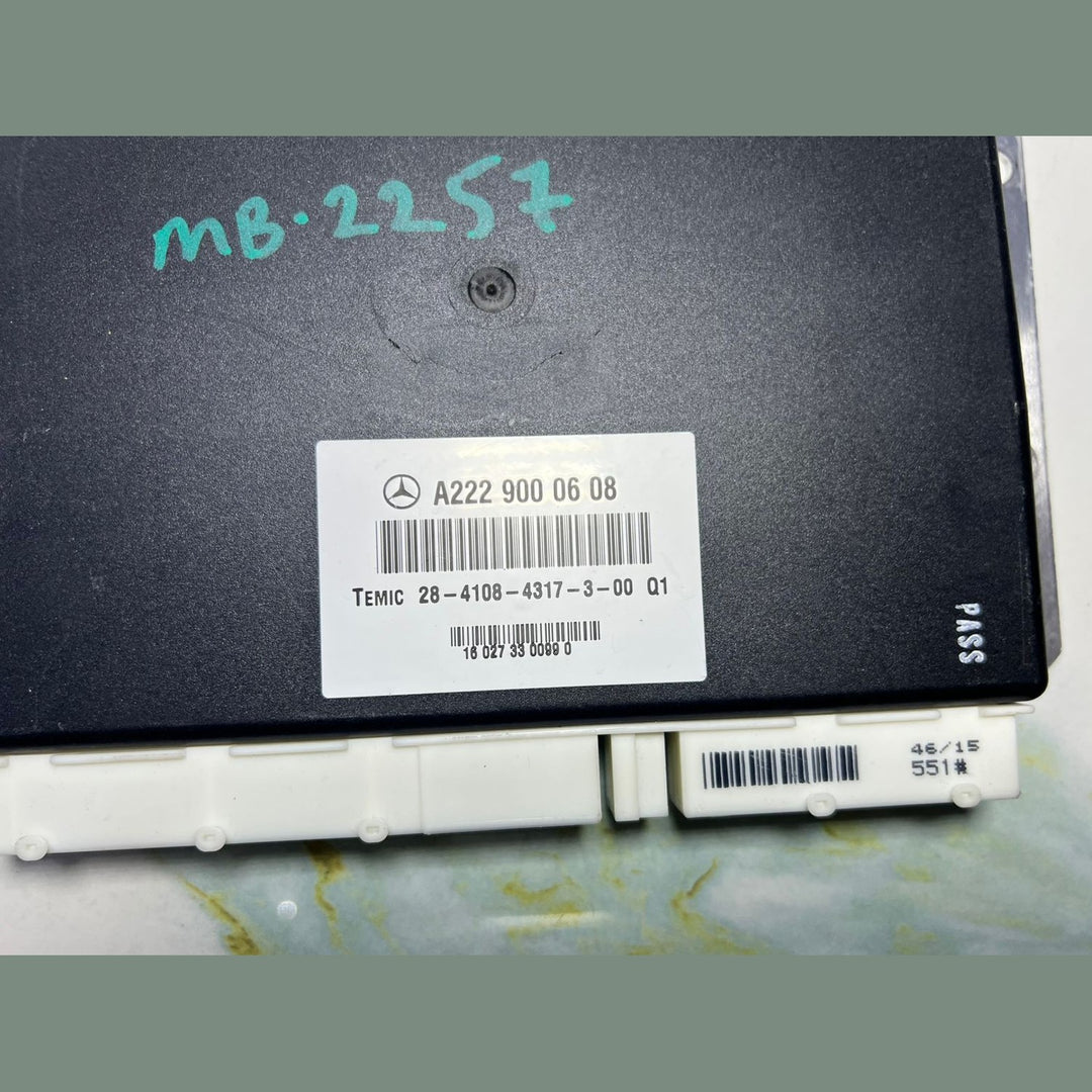 15-20 Mercedes W222 S-Class Air Suspension Control Unit Module A222 9000608 OEM