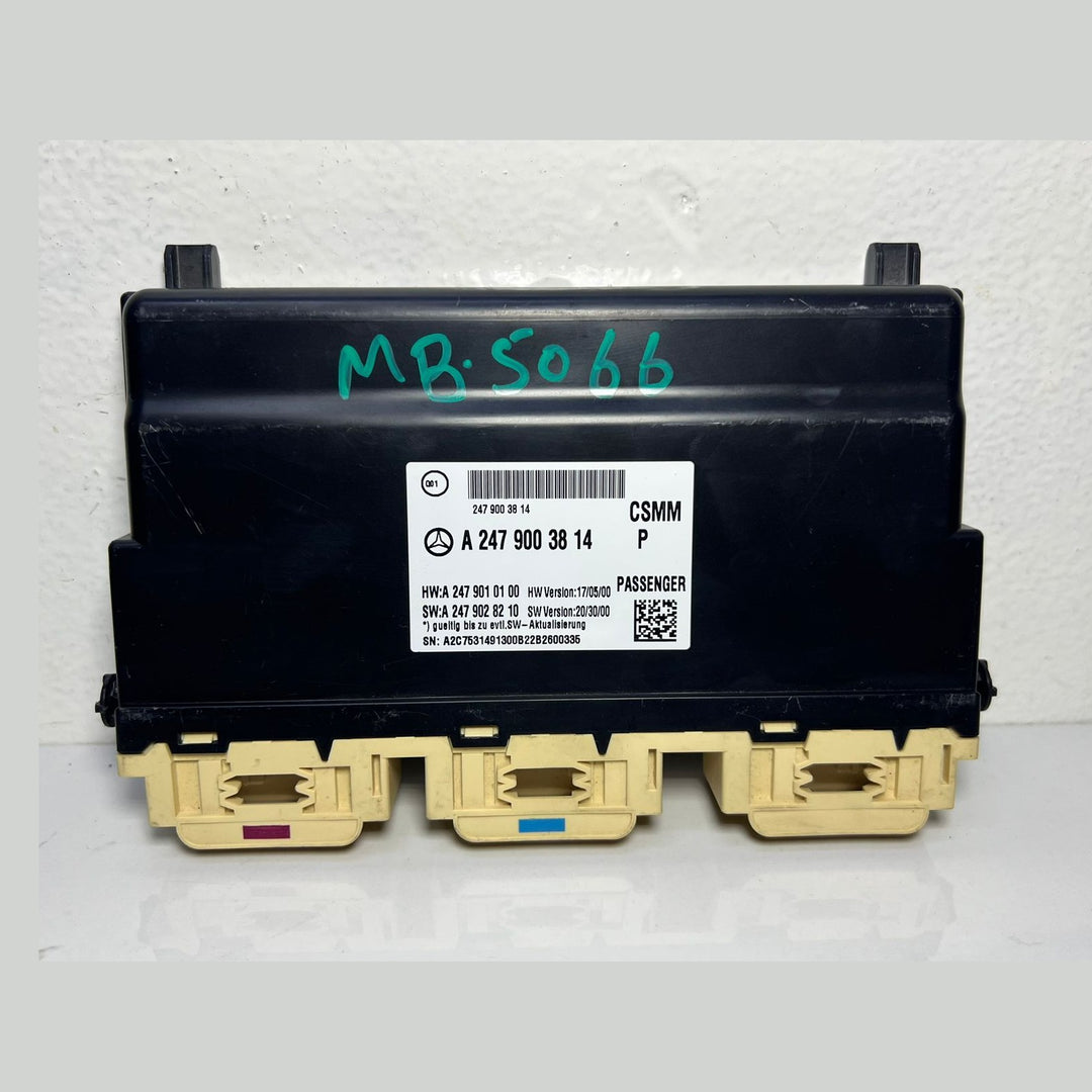 17-19 Mercedes Benz W247 B-Class Passenger Seat Control Module A247 9003814 OEM