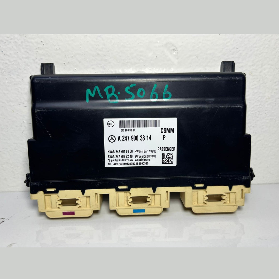17-19 Mercedes Benz W247 B-Class Passenger Seat Control Module A247 9003814 OEM