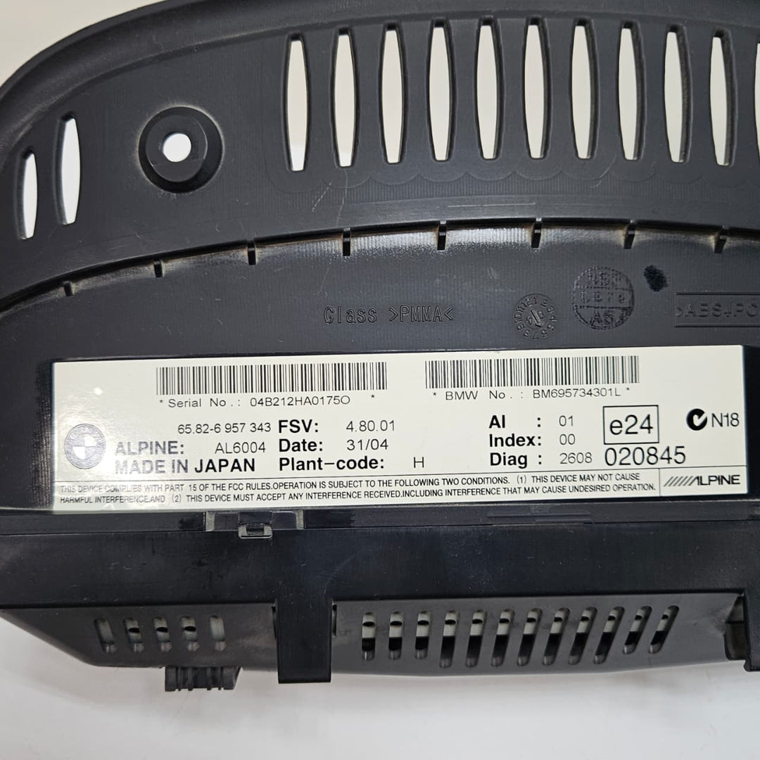 BMW 5 Series E60 E61 Dashboard Onboard Monitor Display Screen 6957343
