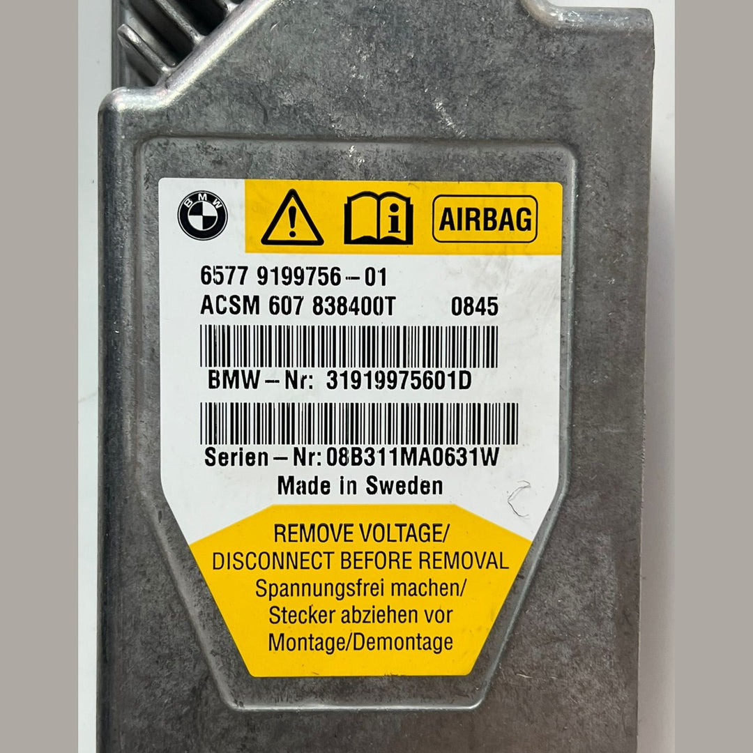 OEM SRS CONTROL MODULE 2009 2010 2011 2012 2013 BMW 750i 750Li F01 F02 9199756