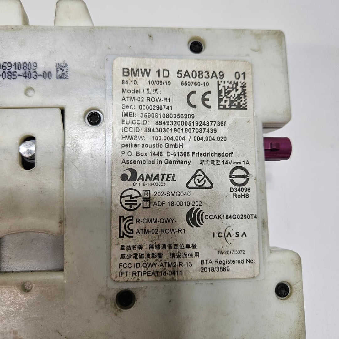 2022 BMW G20 X3 G01 330i Antenna Communication Module 5A083A9 OEM