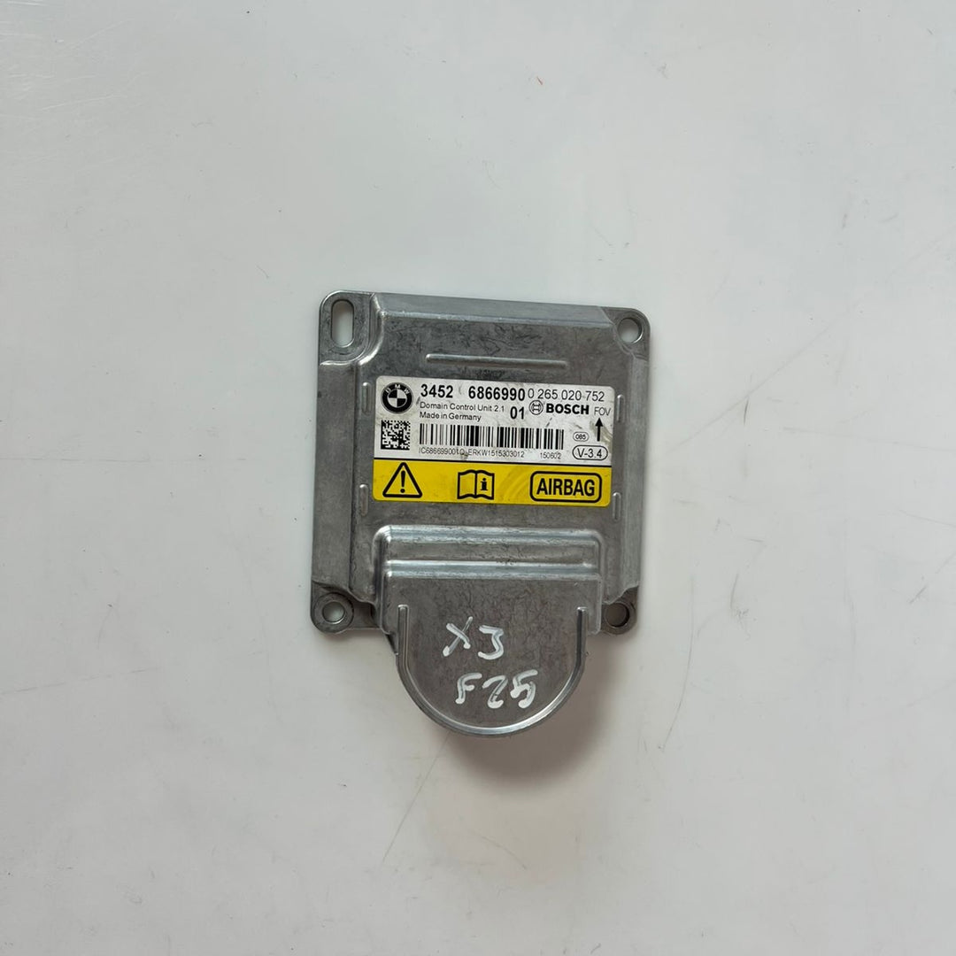 BMW 5 Series F10 2011 Airbag Control Module ECU 6866990 – OEM SRS Unit