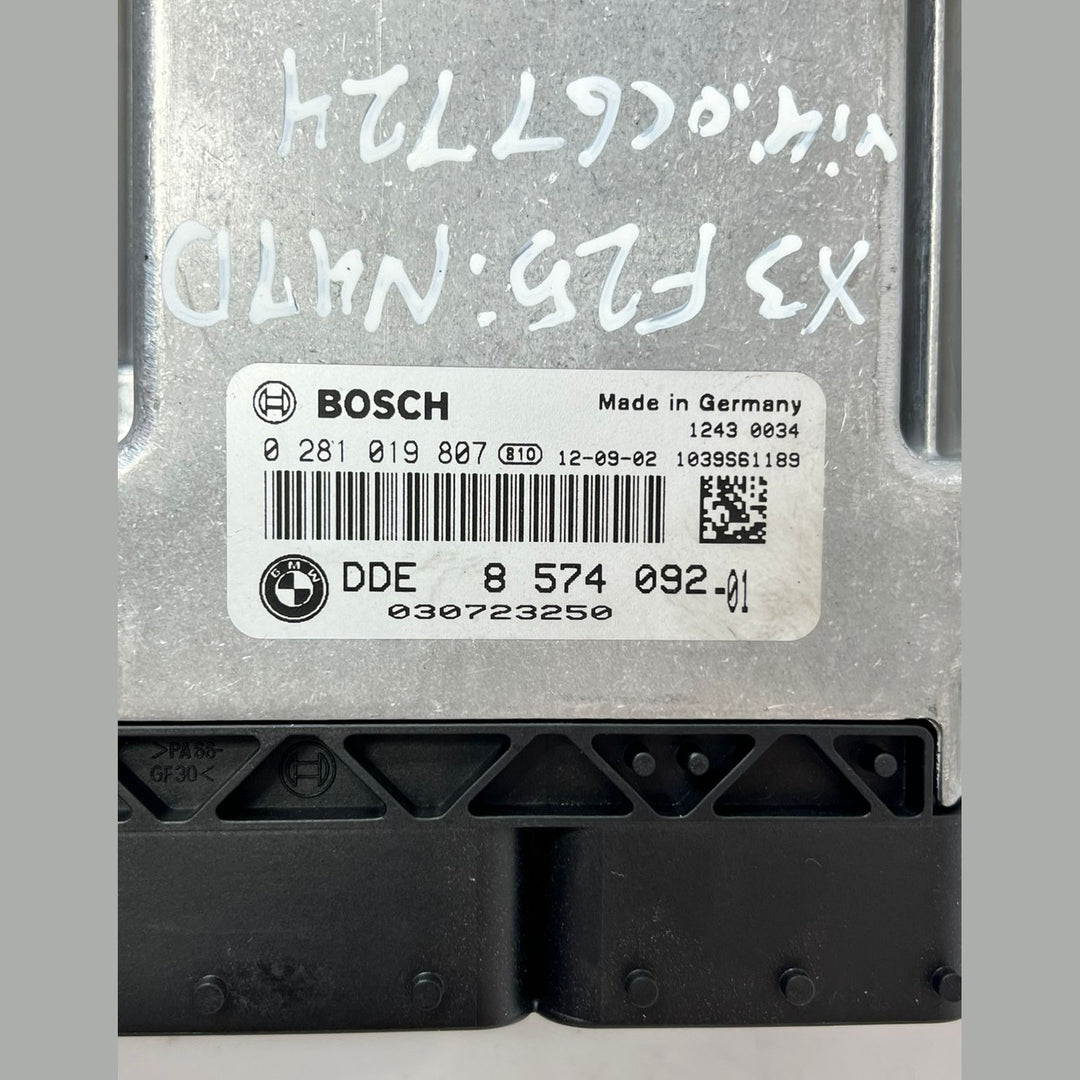 BMW X3 F25 / F10 N47 Engine ECU Set DDE + CAS  (8574092) – OEM