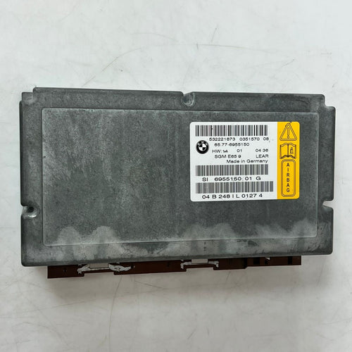 BMW E65 E66 SGM Airbag ECU Gateway Control Module SRS Unit 6955150 OEM 7 Series