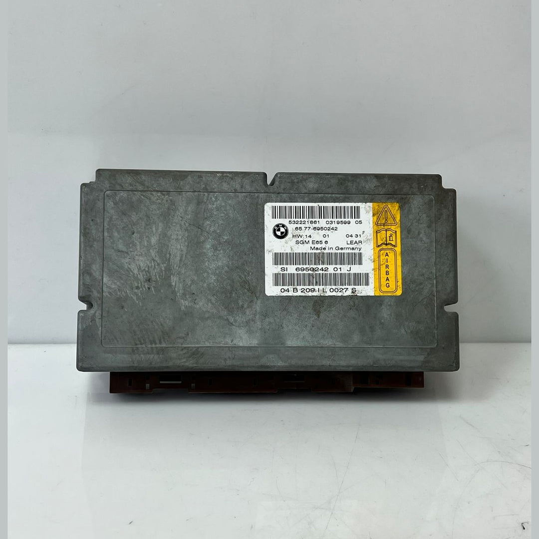 BMW 7 series E65 E66 4.5i 5.0i 6.0i ECU SRS AIR MODULE BAG WITH GATEWAY 6950242