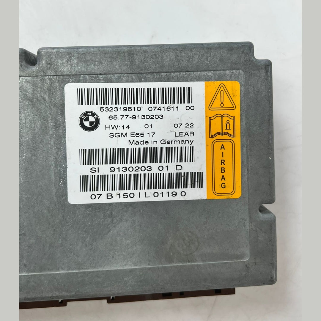 BMW E65 E66 7 Series Airbag Gateway Module SRS ECU 9130203 2005–2008 OEM
