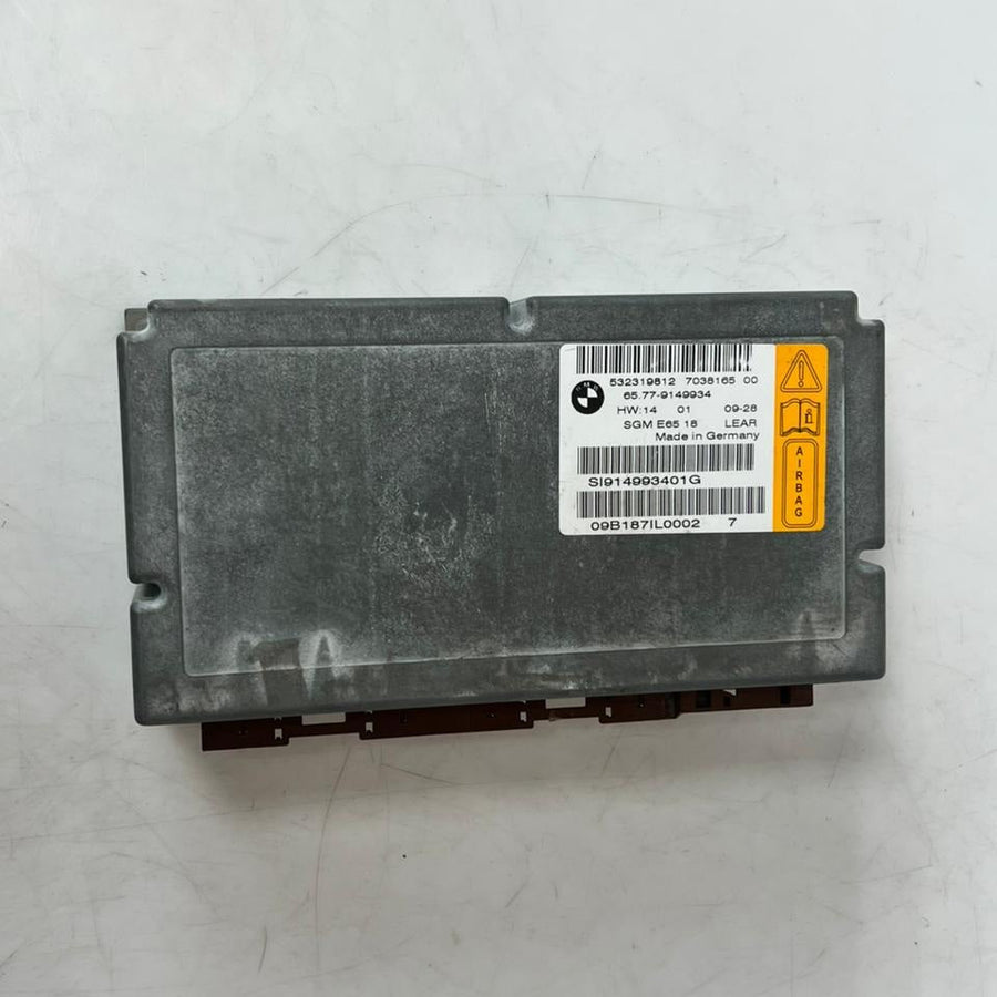 BMW 750Li E66 2008 Crash Safety Module SRS ECU 9149934 OEM Airbag Control Unit