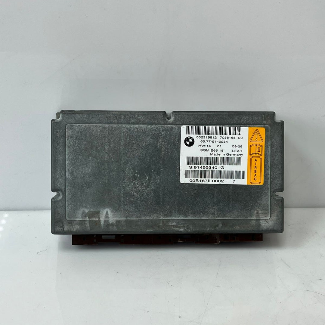 BMW 750Li E66 2008 Crash Safety Module SRS ECU 9149934 OEM Airbag Control Unit