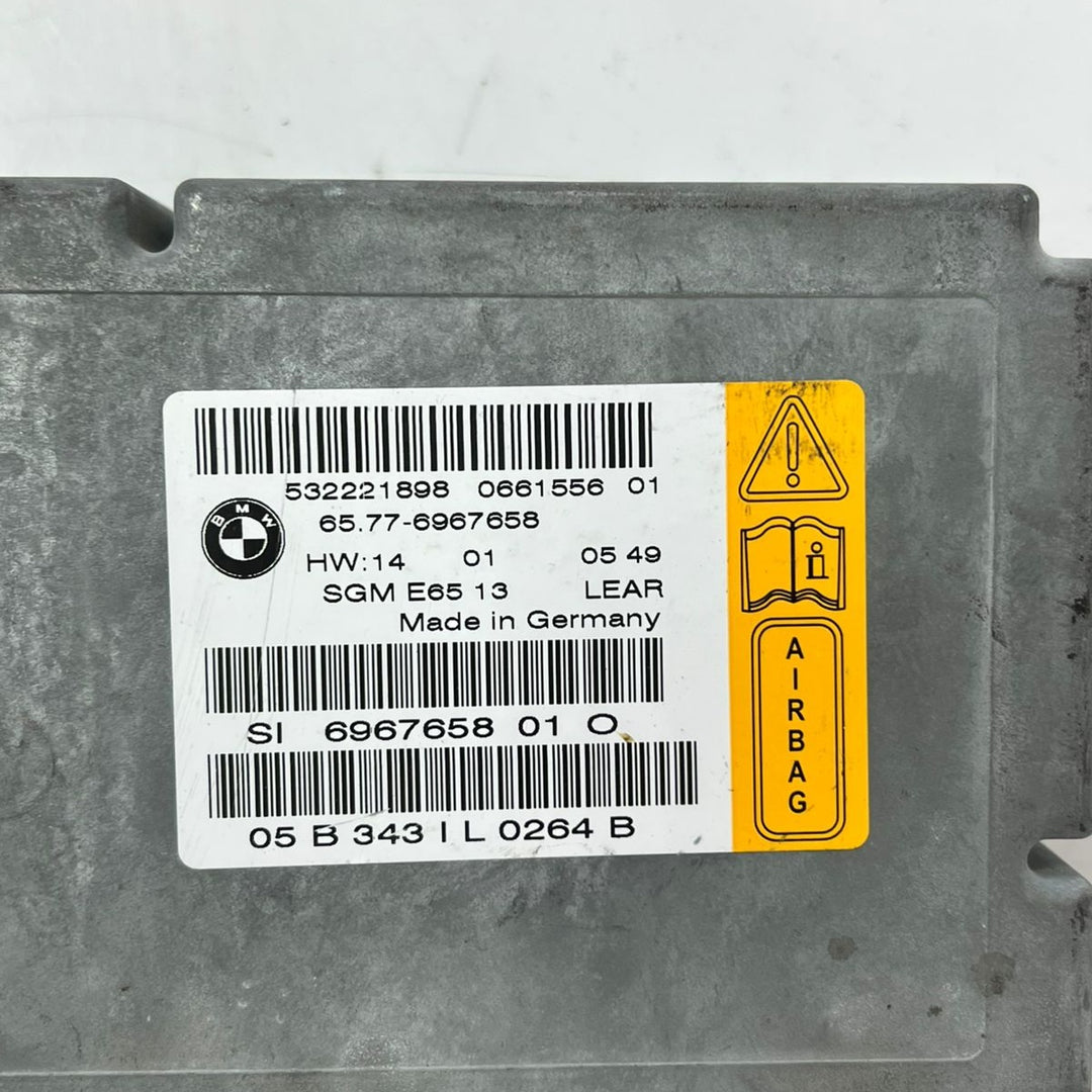 BMW E65 E66 RHD Airbag Gateway Module SRS ECU 6967658 OEM 7 Series Control Unit