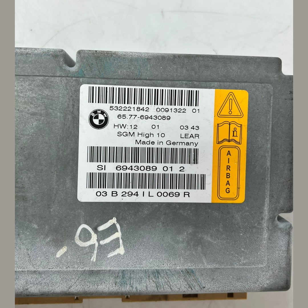BMW 5 6 series E60 E61 E63 ECU WITH GATEWAY MODULE High 10 AIR SGM BAG 6943089