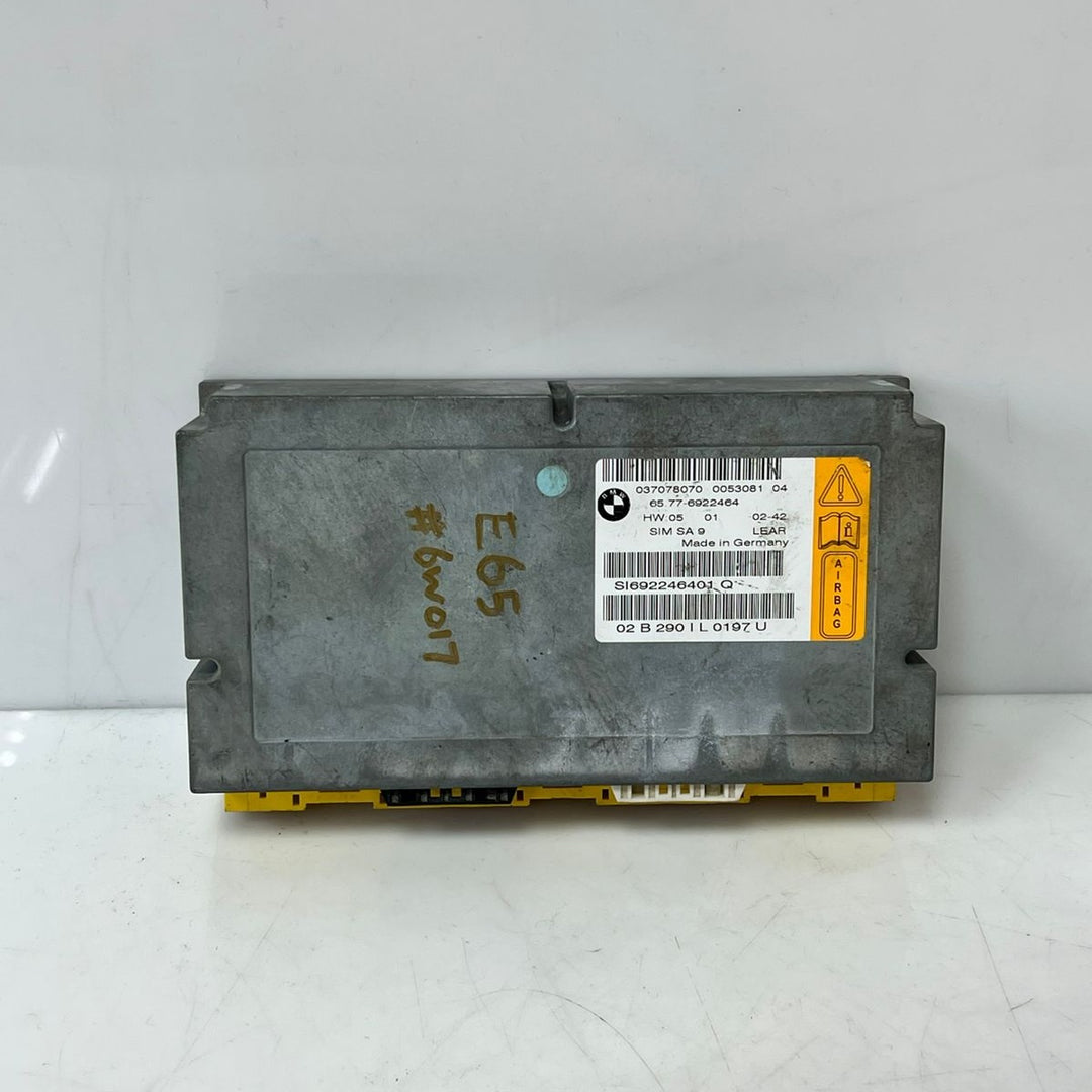 BMW 7 Series E65 E66 E67 Safety Information Module SIM ECU 6922464 OEM SRS Control Unit