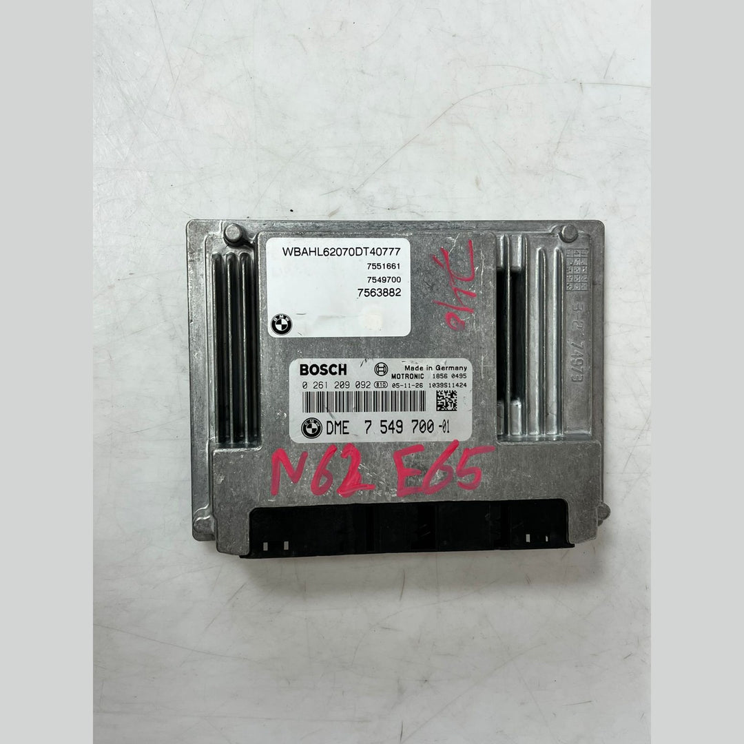 BMW E63 650i N62 Engine Control Unit DME ECU Kit 7549700 OEM 2005 V8 SET