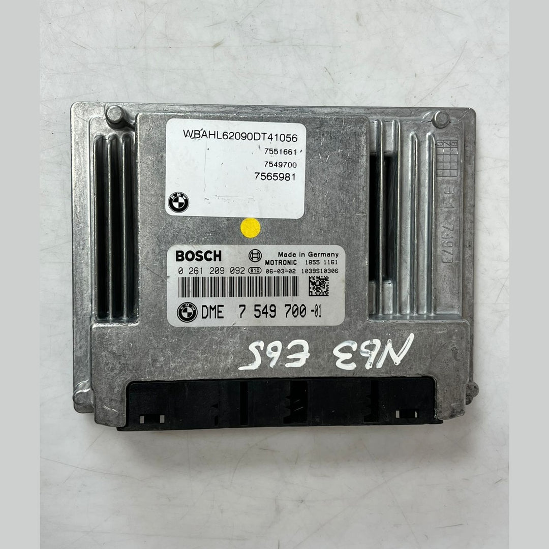 BMW E65 740i N62N ECU DME CAS Control Unit Kit 7549700 Automatic OEM 306HP Set