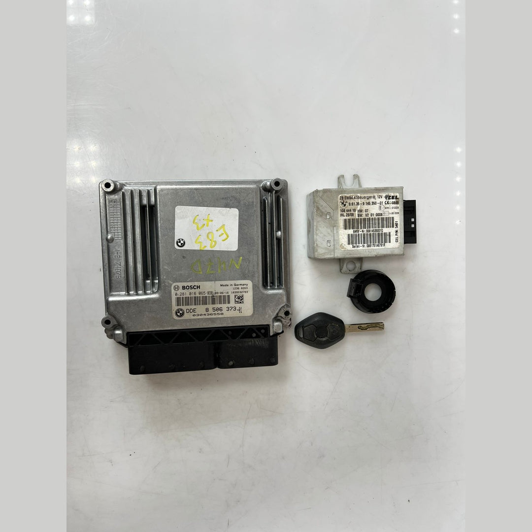 BMW X3 E83 LCI 2.0D N47 ECU Set DDE + EWS + Key (8506373) Automatic – OEM