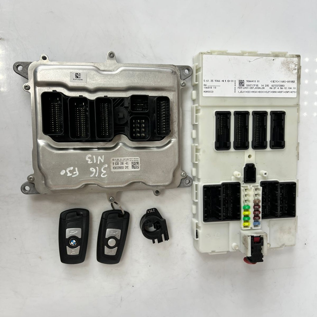 BMW F20 F30 116i 316i N13 ECU Kit DME + FEM + 2 Keys (8638198) – OEM Automatic