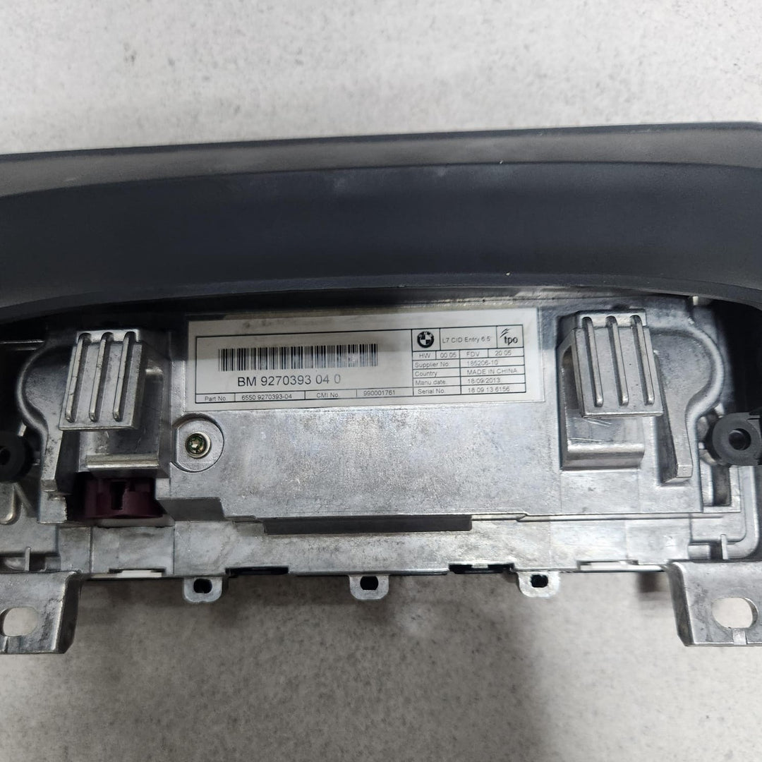 2012-2018 BMW 3 4 Series F30 F32 F36 320i Information Display Screen 9270393