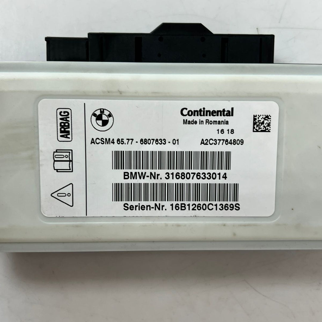 BMW F25 F26 F10 F12 F06 F07 F13 ACSM4 Airbag Control Module ECU (6807633) – OEM
