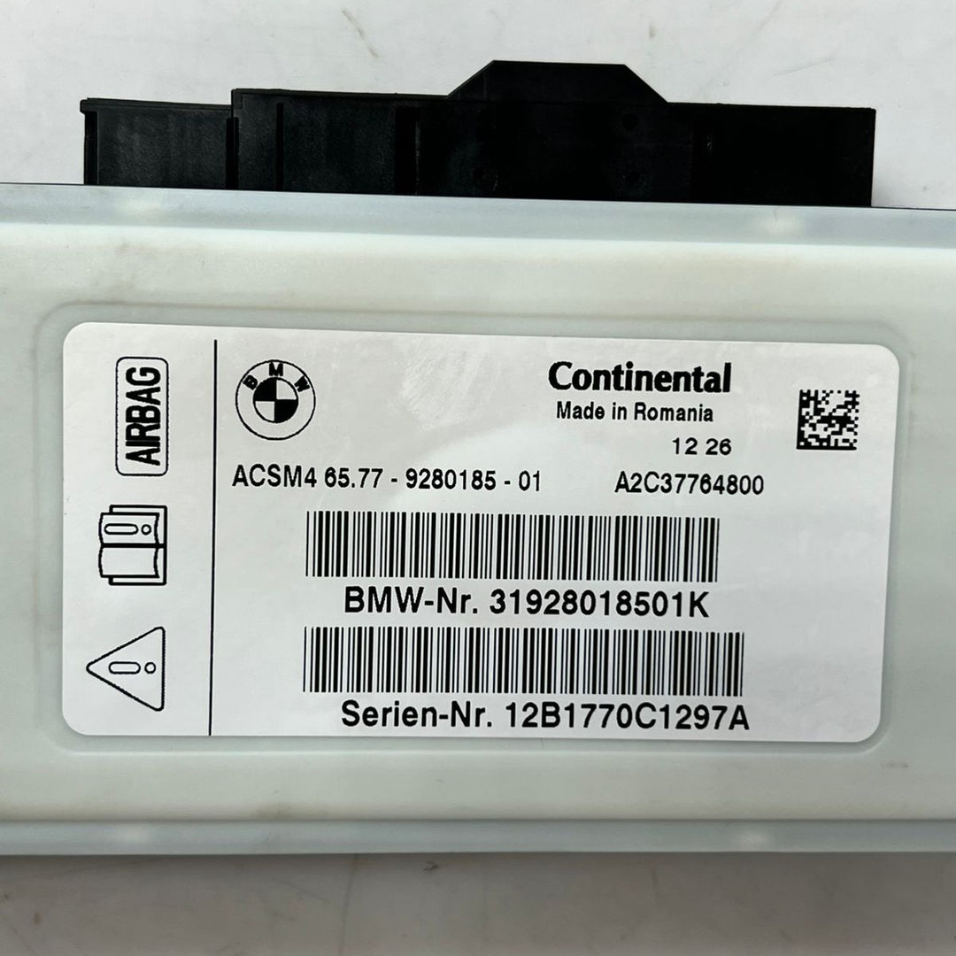 BMW X3 F25 F07 F10 F11 F12 Air Bag SRS ECU Control Module (9280185) – OEM