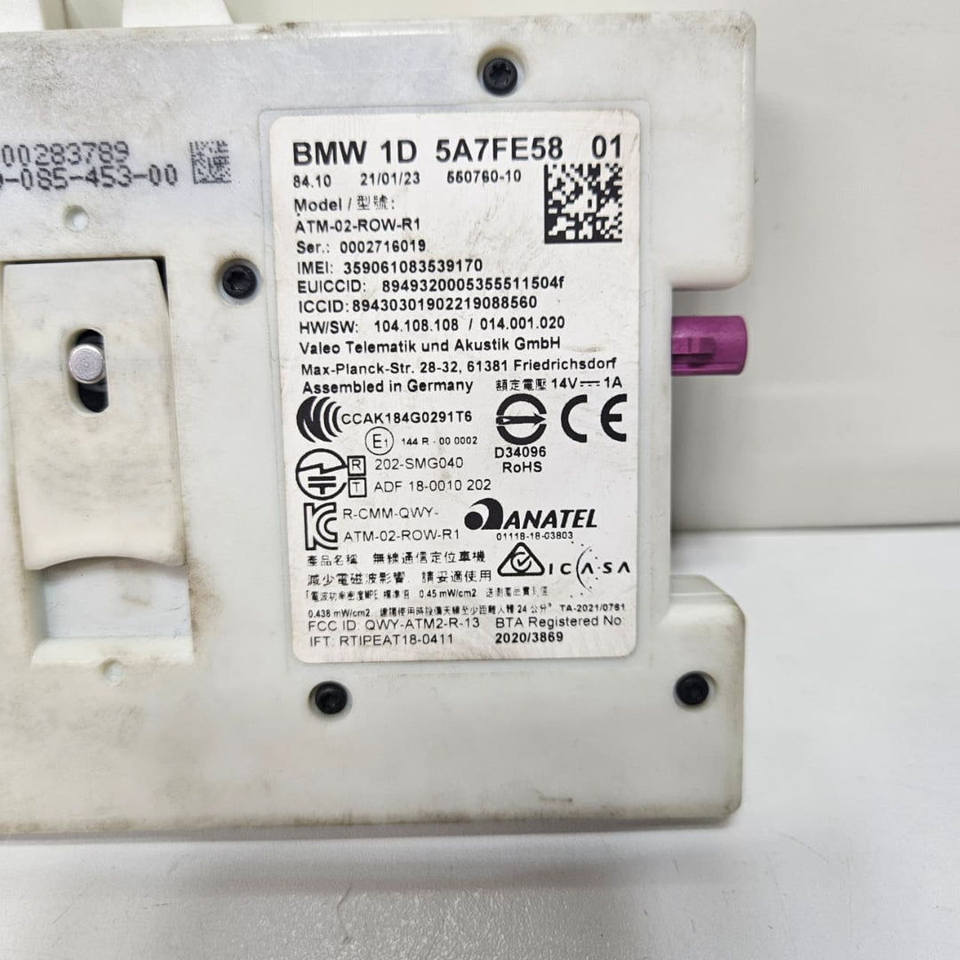 2023 BMW X5 G05 Telematics Control Module 5A7FE58 USED