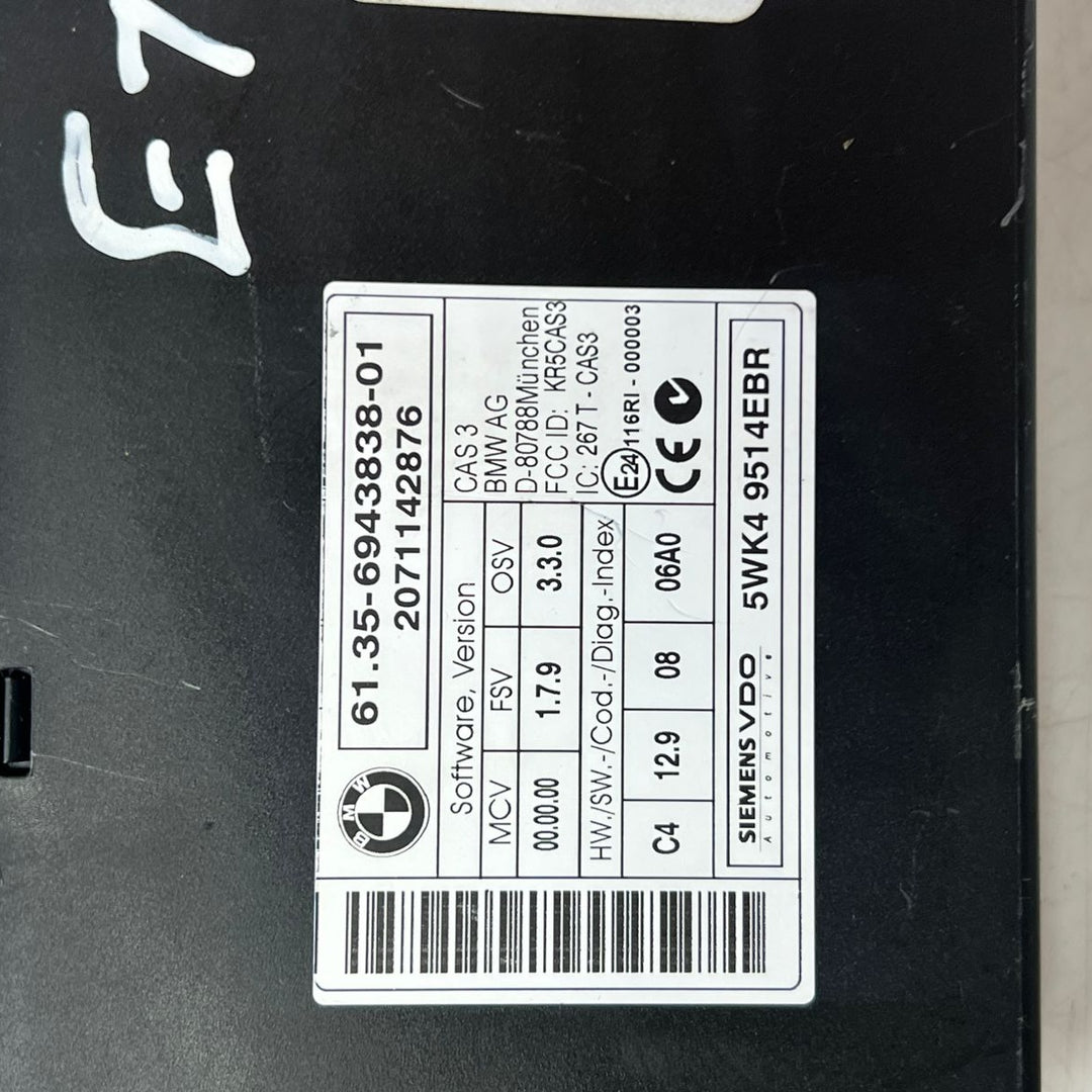 2008 BMW X5 E70 M57 Diesel Engine ECU Kit & Block Set 173KW (7806976) – OEM