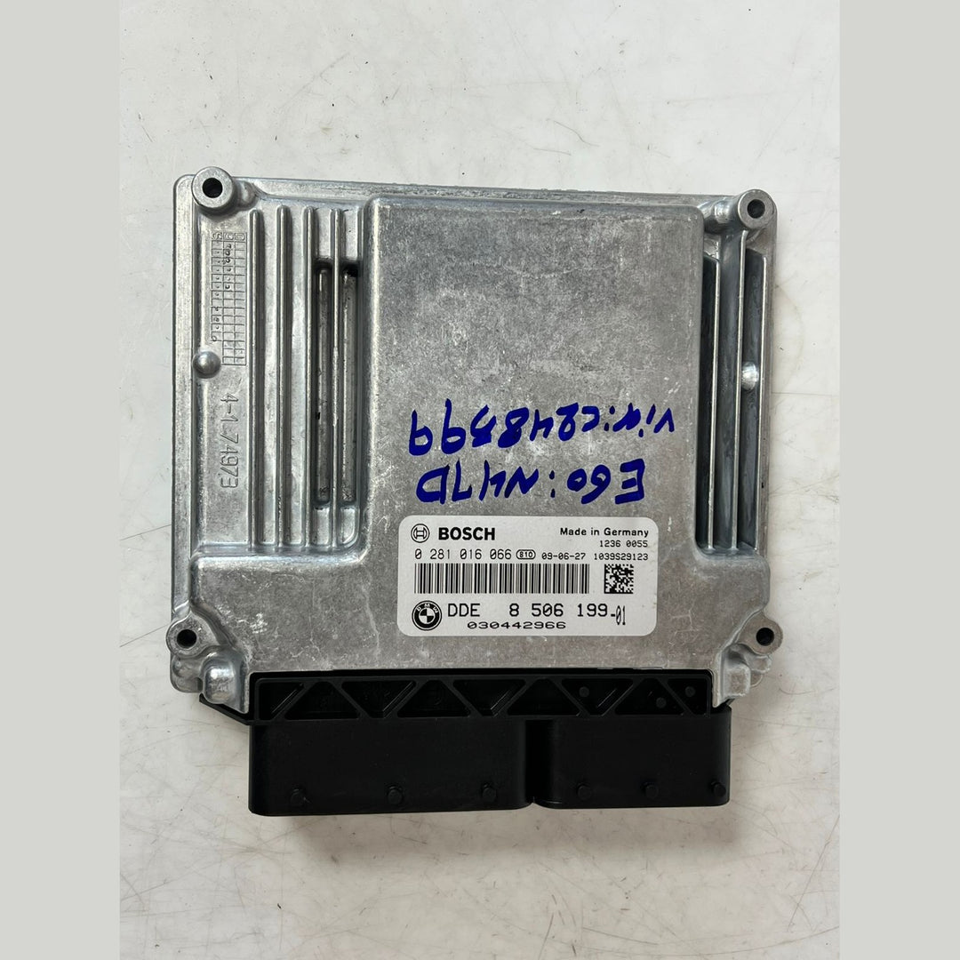 BMW E60 E61 520d N47 ECU DDE CAS3 Engine Control Unit Kit + Key 8506199 OEM LCI Set