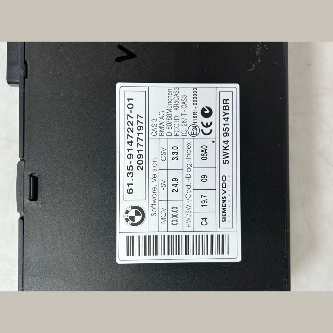BMW E60 E61 520d N47 ECU DDE CAS3 Engine Control Unit Kit + Key 8506199 OEM LCI Set