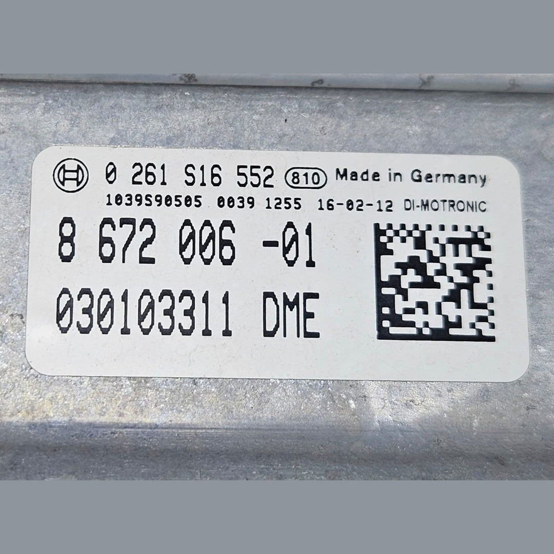 2014-2019 BMW G11 740i B58 RHD Engine Control Module Unit DME ECU Set 8672006 OEM Used