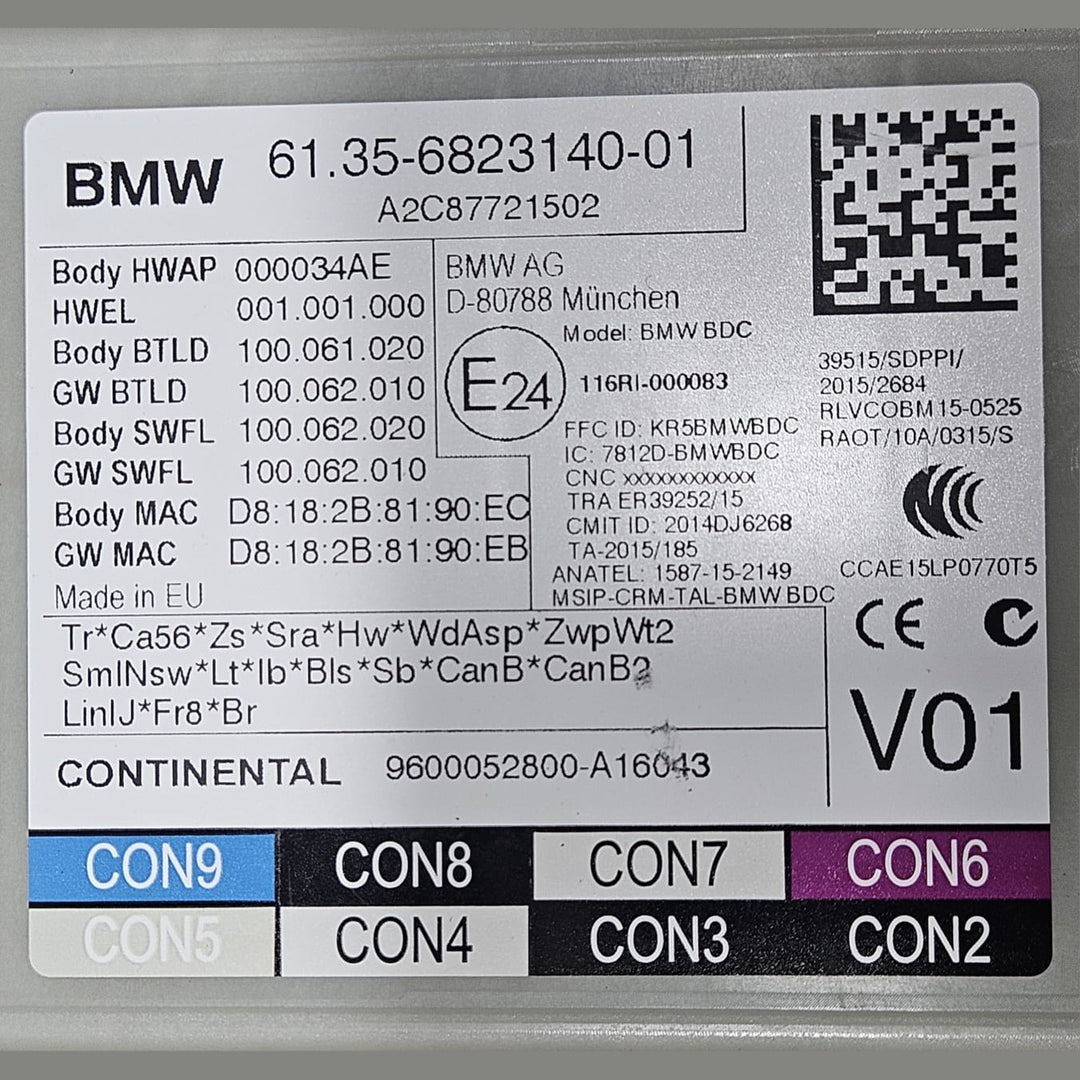 2014-2019 BMW G11 740i B58 RHD Engine Control Module Unit DME ECU Set 8672006 OEM Used