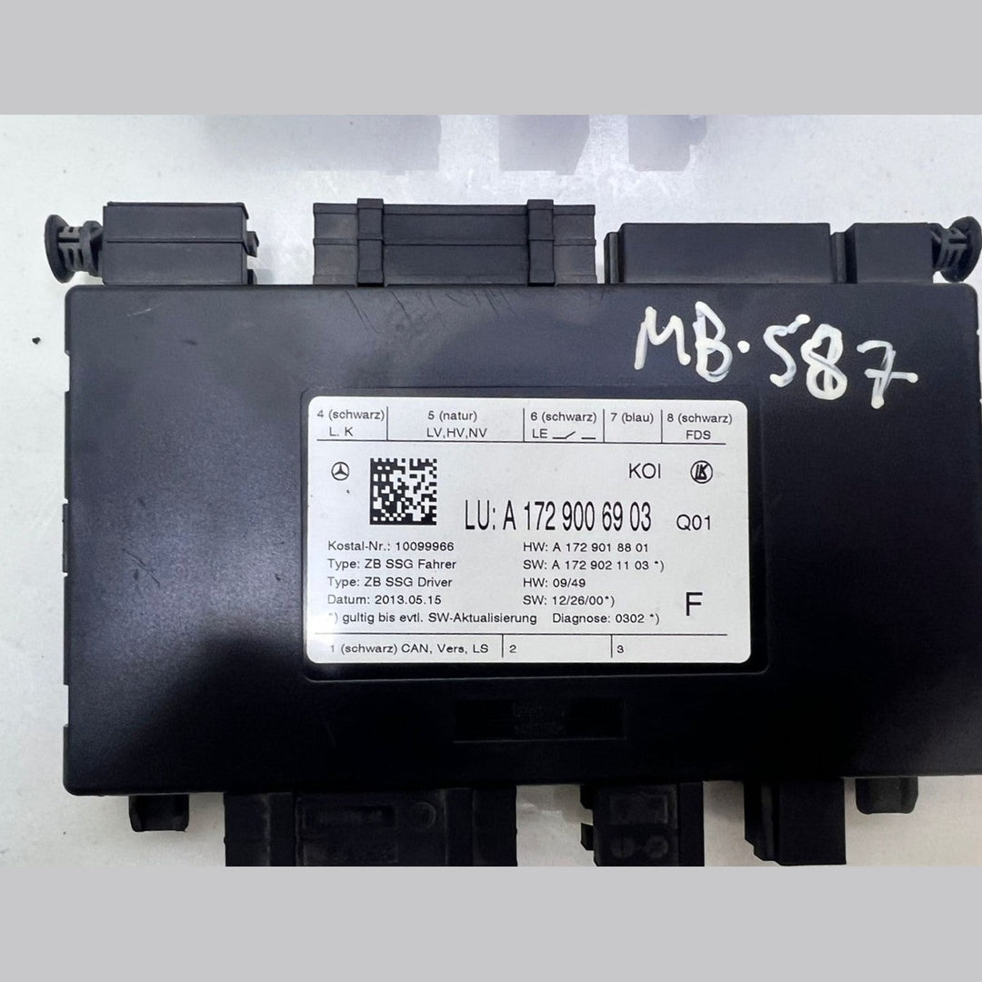 Mercedes W172 W212 SLK Front Left And Right Side Seat Control Module A172 9006903 OEM A172 9007003 OEM