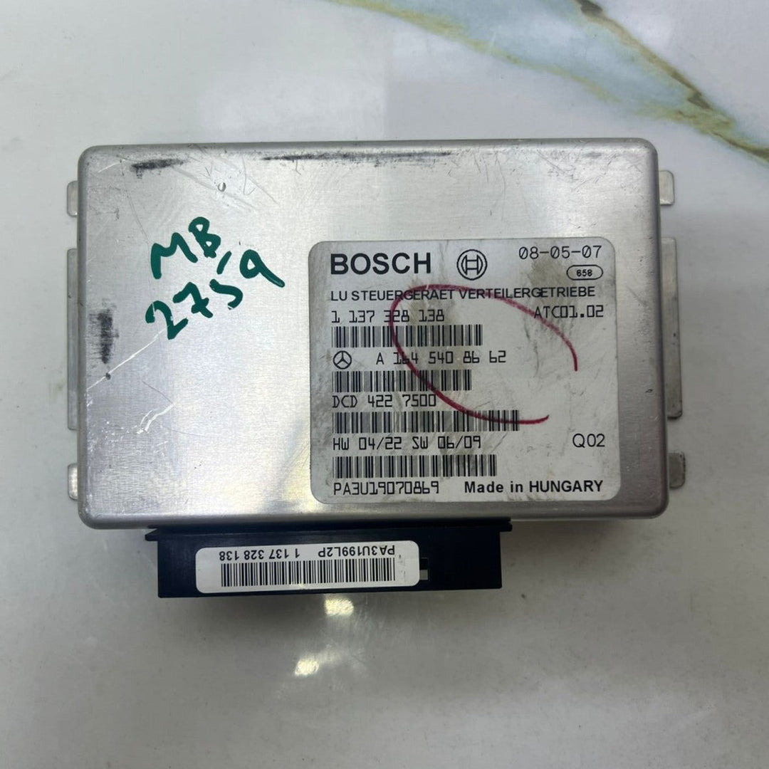 06-12 Mercedes W164 ML350 GL320 Transfer Case Control Module A164 5408662 OEM