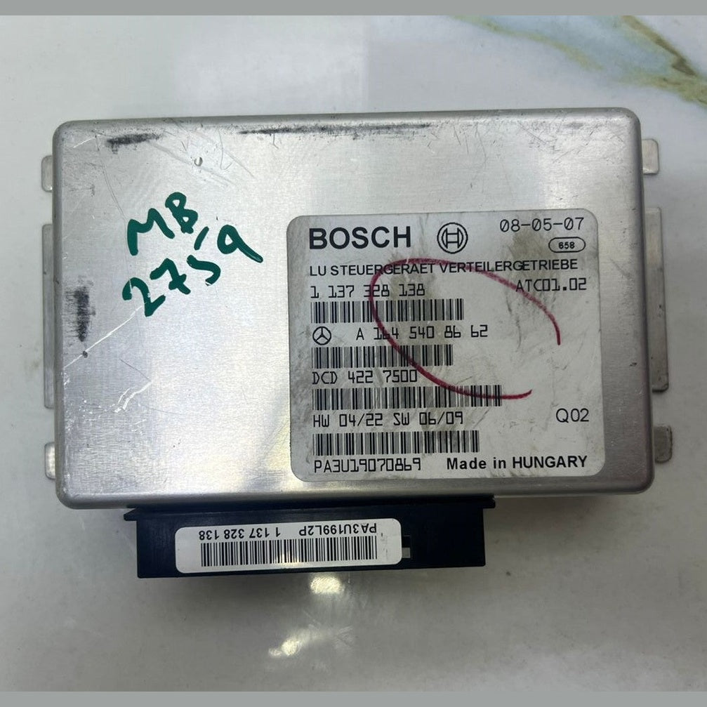 06-12 Mercedes W164 ML350 GL320 Transfer Case Control Module A164 5408662 OEM