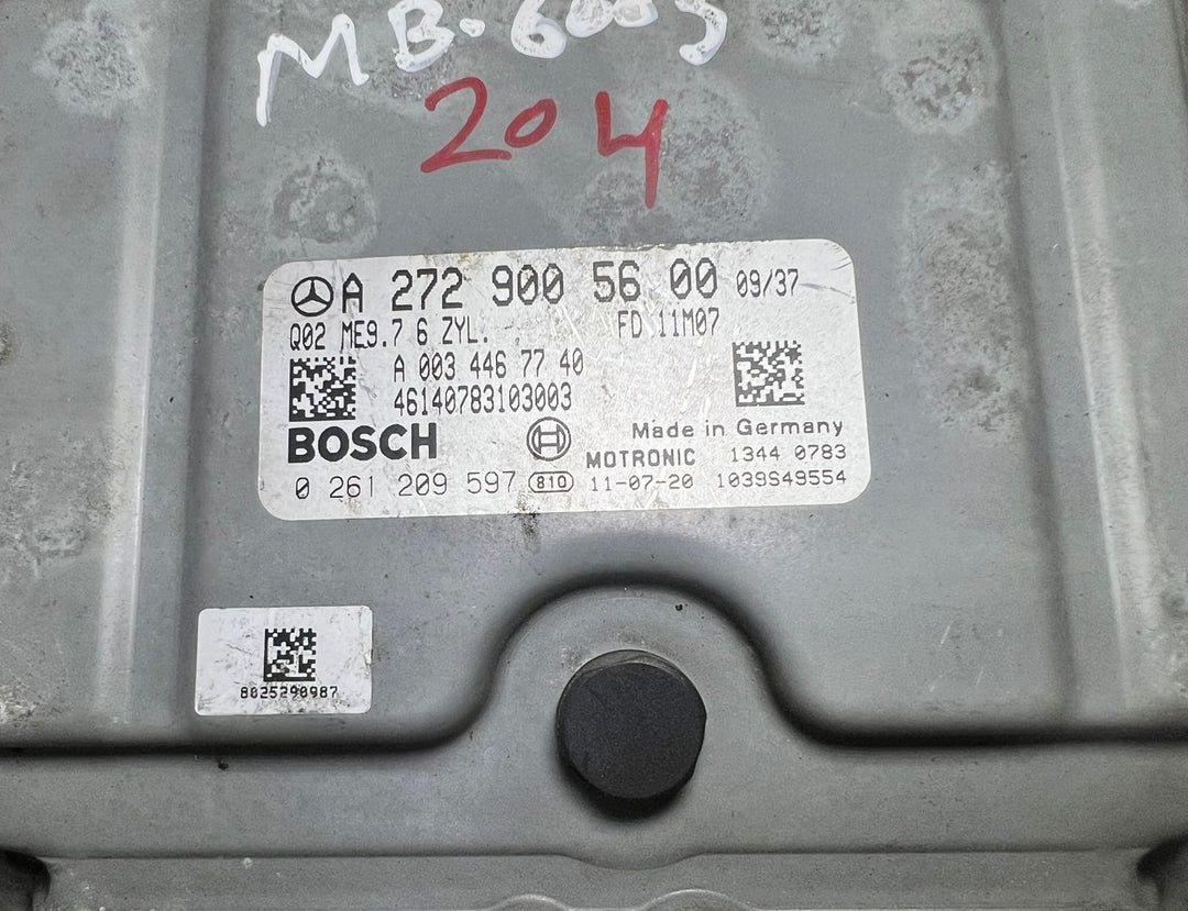 08-10 Mercedes W204 C-Class Engine Control Module Unit ECM ECU A272 9005600 OEM