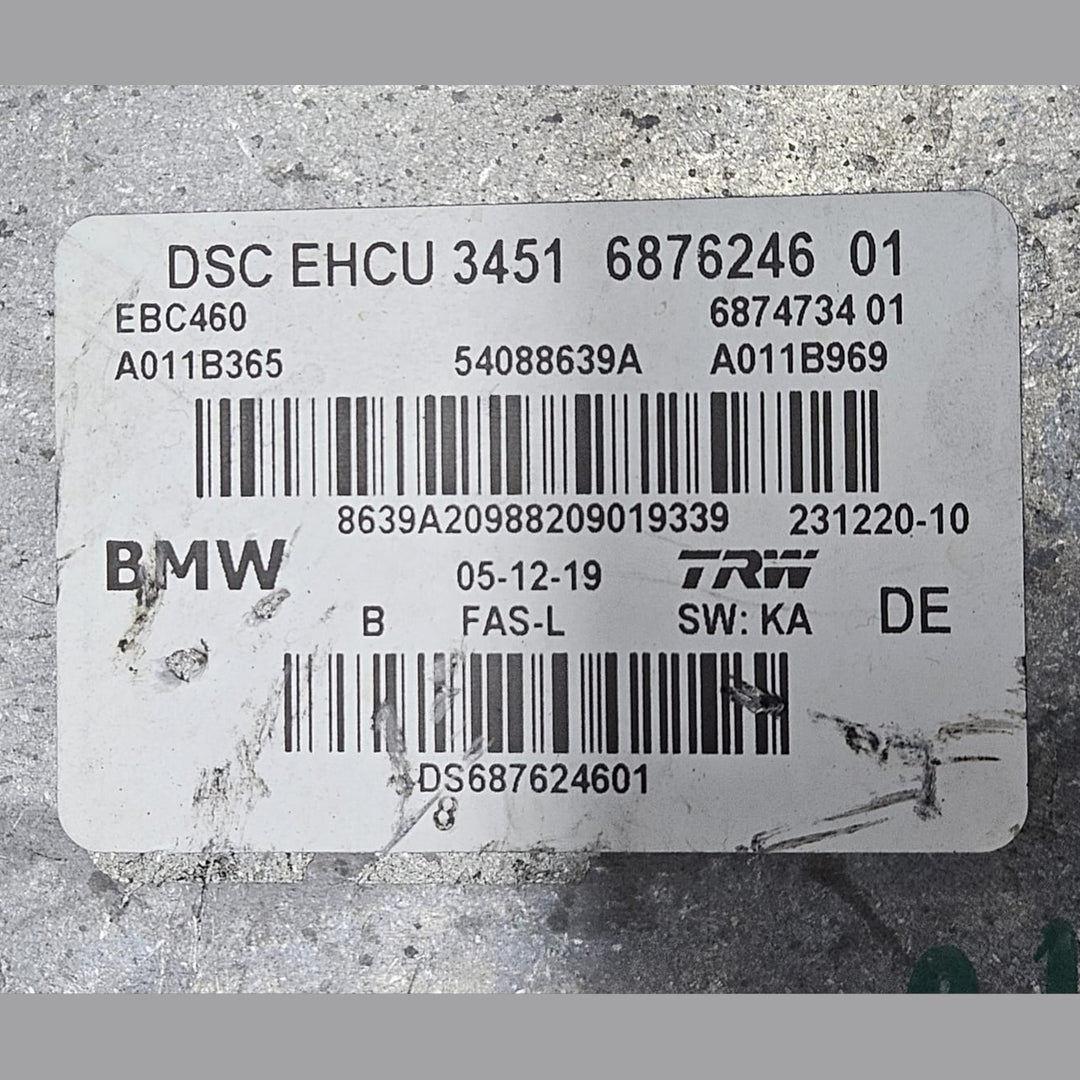 2016-2020 BMW G30, G32, G11, G12, G01 X3 Abs Dsc Pump Control Module 6876246 OEM USED
