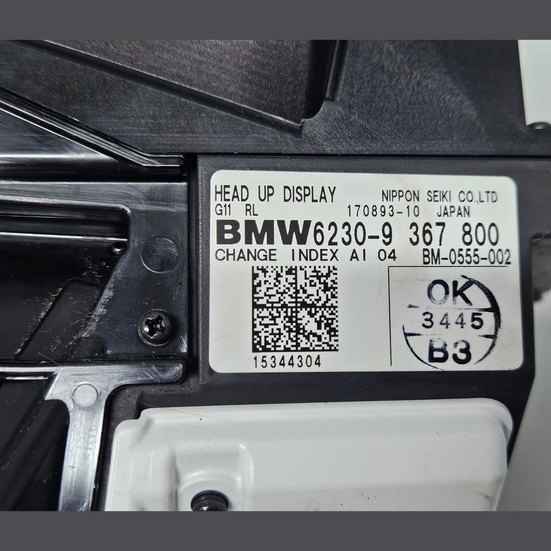 2015 BMW 740i 7 Series G11 G12 Head Up Display Screen 9367800 OEM USED