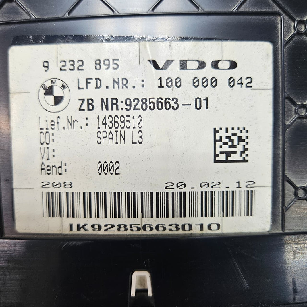 2014-2016 BMW F30 F32 F33 F36 328i Speedometer Instrument Cluster 9232895