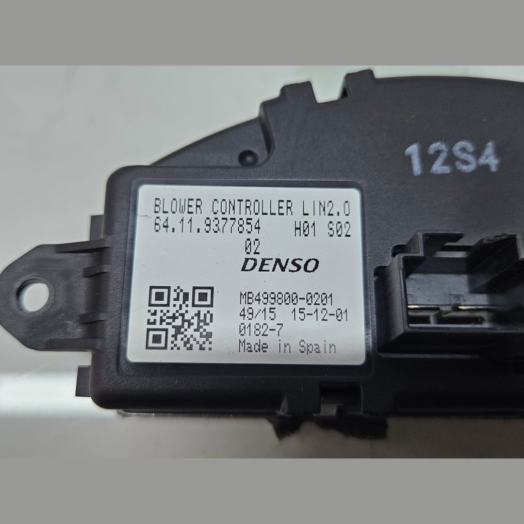 2016-2022 BMW X1 F48 F49 Heater Blower Motor Resistor 9377854 OEM USED
