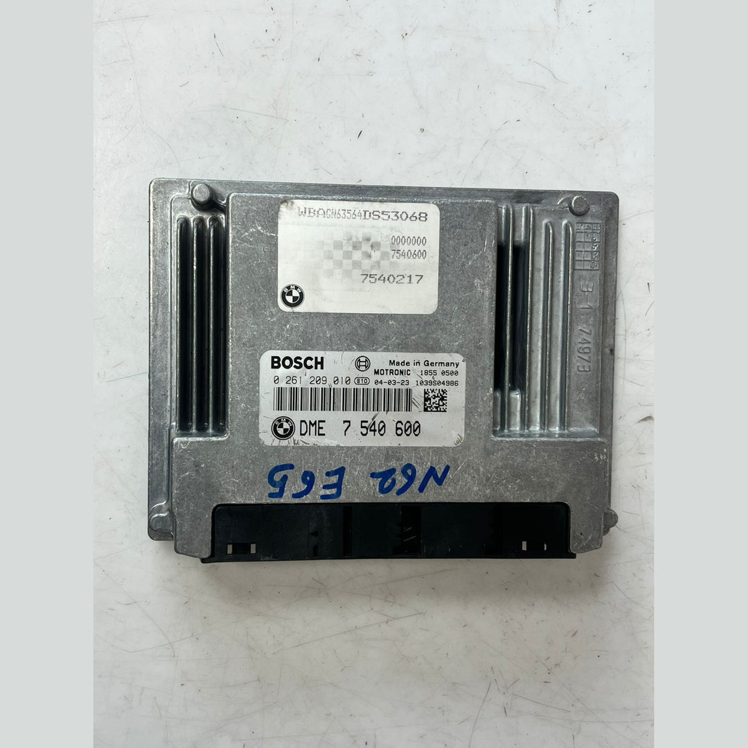 2004 BMW E65 N62 Engine Control Module ECU Set DME + TEMIC + CAS + ZAS + Key (7540600) – OEM