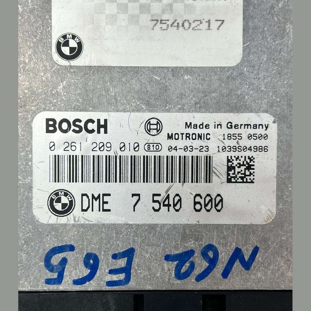 2004 BMW E65 N62 Engine Control Module ECU Set DME + TEMIC + CAS + ZAS + Key (7540600) – OEM