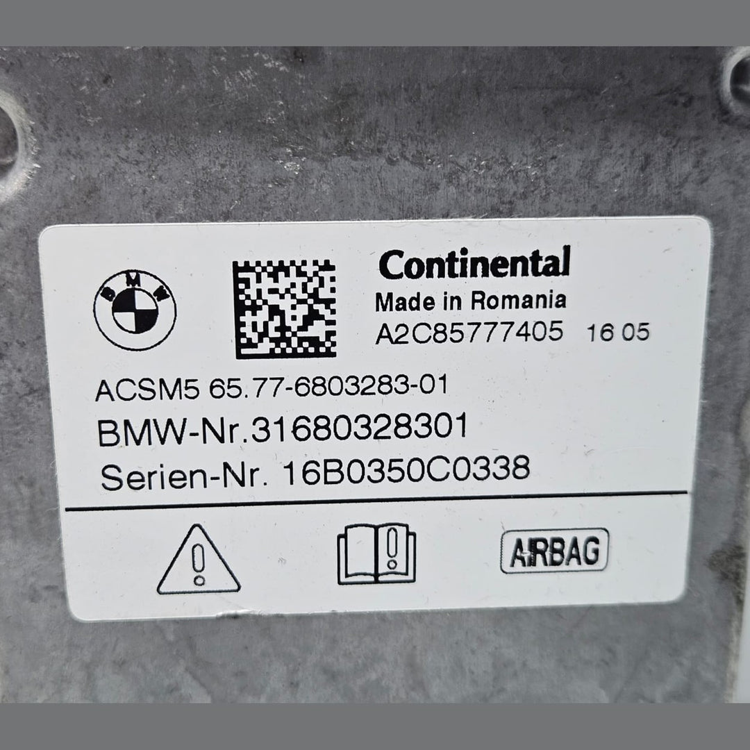 BMW 7 SERIES G11 G12 SRS BAG ICM CONTROL MODULE 6803283 OEM USED