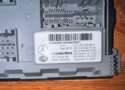 Mercedes-Benz C W206 Body Control Module A2149008807 C-Class W206 and GLC X253
