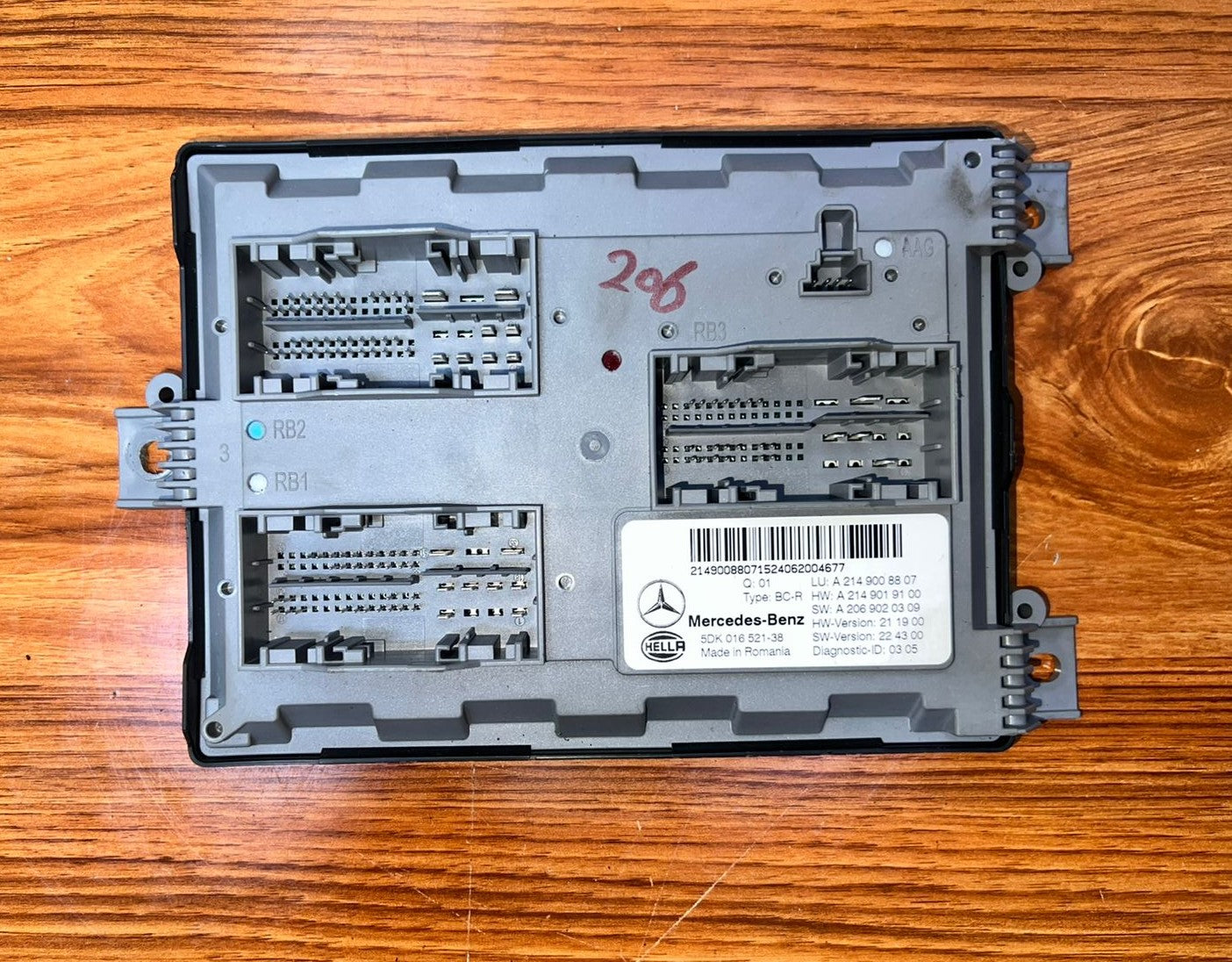 Mercedes-Benz C W206 Body Control Module A2149008807 C-Class W206 and GLC X253