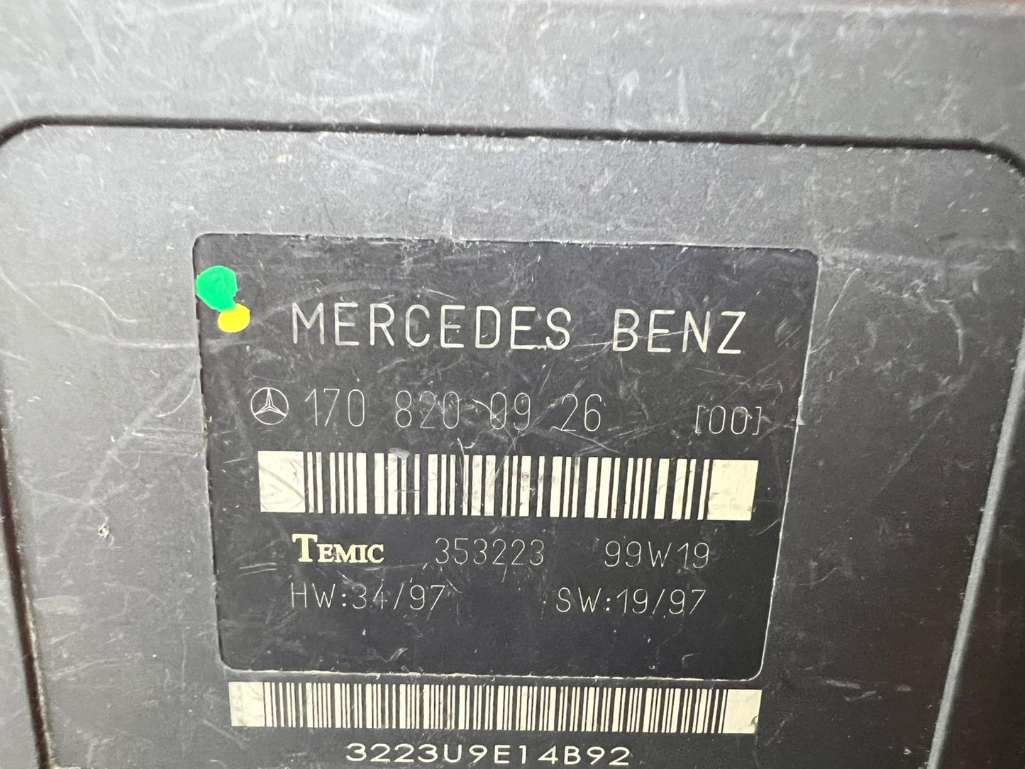 2001-2004 Mercedes-Benz SLK320 Convertible Top Control Module 1708200926 SLK230