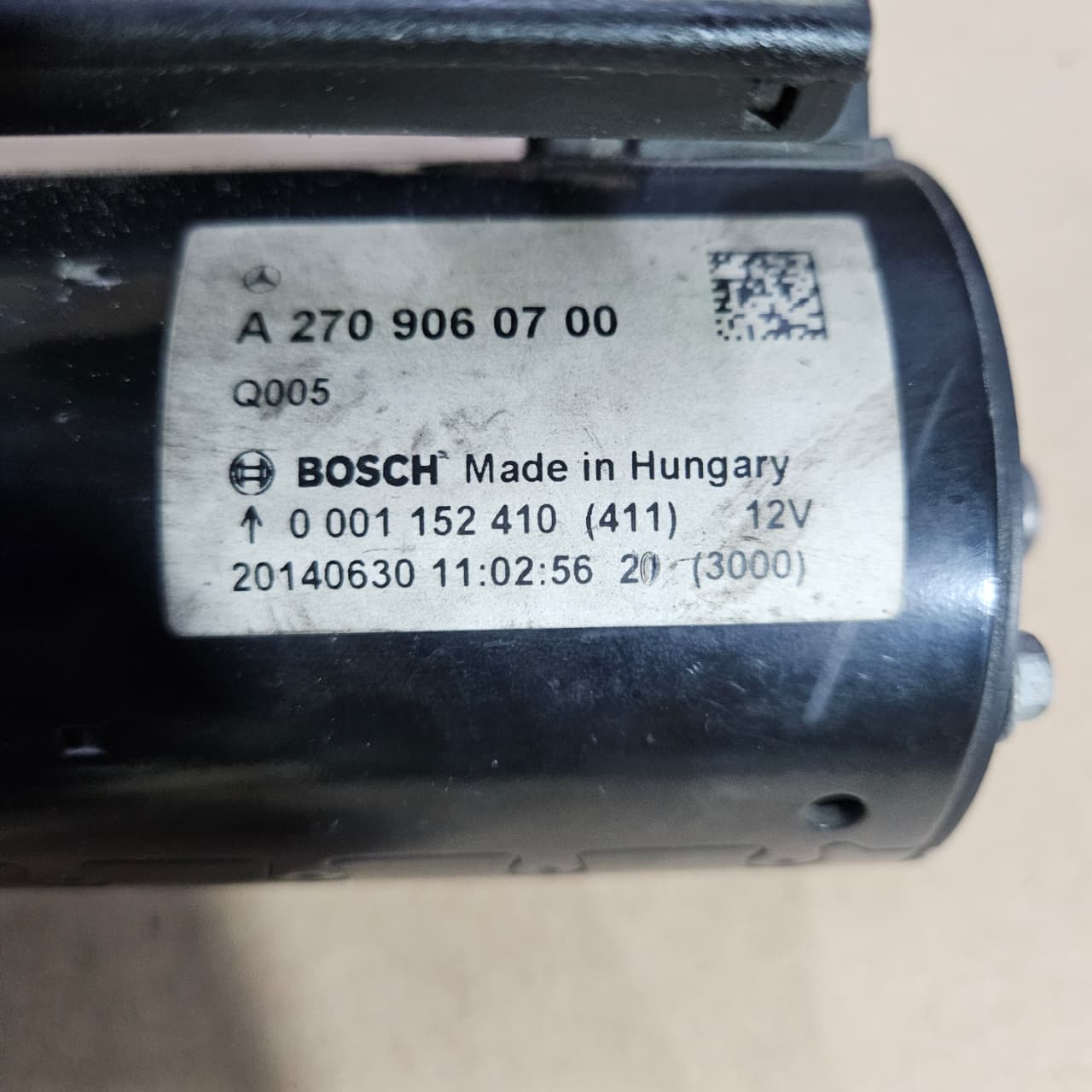 2014-2019 Mercedes-Benz CLA250 Starter Motor A2709060700 CLA250 and CLA45 AMG