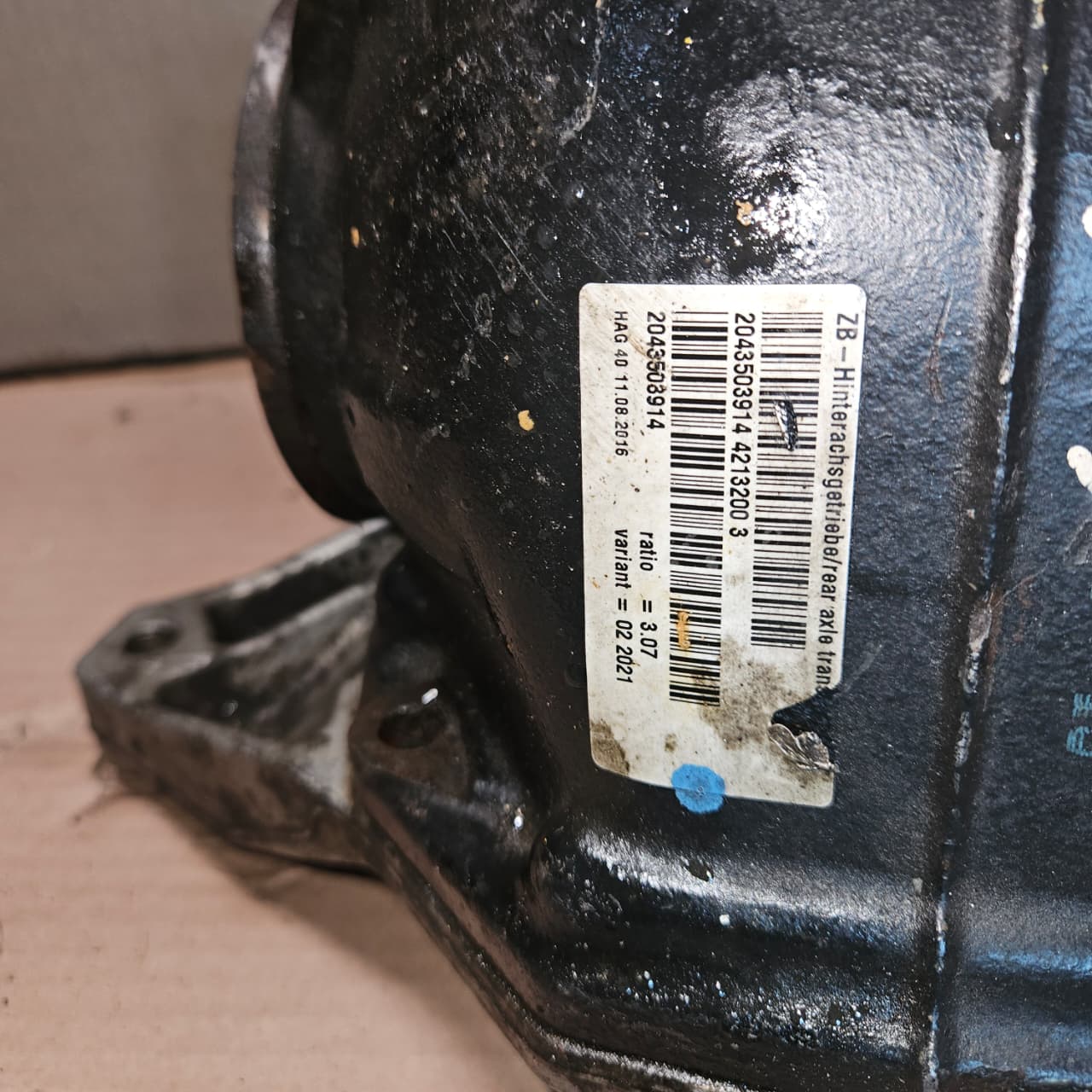 2014-18 Mercedes C300 Rear Differential 2043503914 C-Class W204 W205 3.27 ratio
