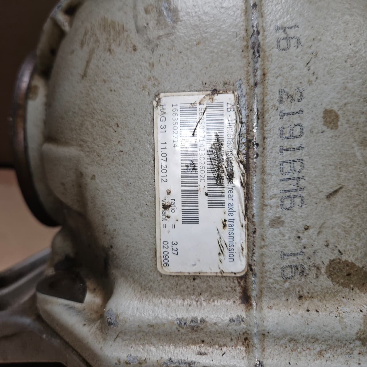 2017-2019 Mercedes-Benz GLS450 Rear Differential Carrier 1663502714 3.27 ratio